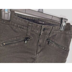 Joe’s Jeans Skinny Ankle Women’s Size 28 Black Moto Zipper Pocket Denim